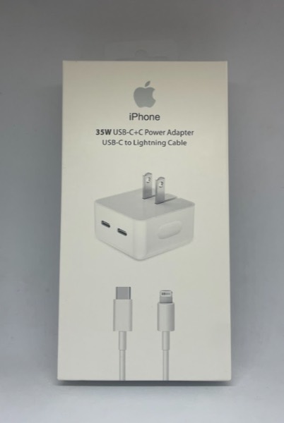 Combo cargador 35W doble + cable USB-C a Lightning